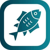 Tuna Glyph Gradient Corner Icon vector