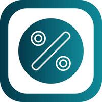 Divide Glyph Gradient Corner Icon vector