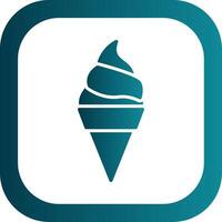 Ice Cream Glyph Gradient Corner Icon vector