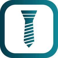 Tie Glyph Gradient Corner Icon vector