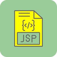 Jsp Glyph Gradient Corner Icon vector