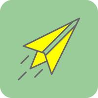 Paper Plane Glyph Gradient Corner Icon vector