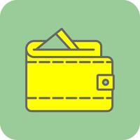 Wallet Glyph Gradient Corner Icon vector