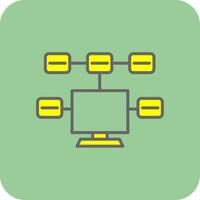 Tasks Glyph Gradient Corner Icon vector