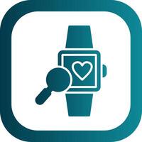 Wristwatch Glyph Gradient Corner Icon vector