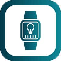 Wristwatch Glyph Gradient Corner Icon vector