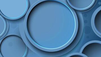 Modern Deep Blue Circle Abstract Background vector