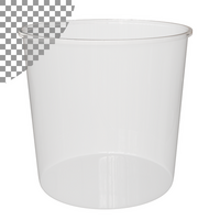 3d realistisch Plastik klar Container Rendern psd