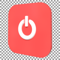 rojo blanco 3d poder cambiar icono representación psd