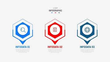 Tres paso infografía etiqueta diseño modelo con línea iconos proceso pasos diagrama, presentaciones, flujo de trabajo disposición, bandera, fluir cuadro, informacion grafico ilustración. vector