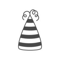 Party Hat Doodle Illustration vector