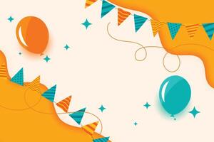 Happy holiday background with bright multicollor balloons. Raster version. vector