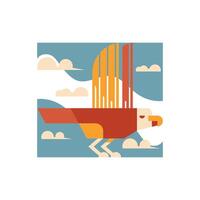 ILLUSTRATION 46 GEOMETRIC EAGLE vector