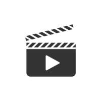 player icon. Movie icon, camera, cinema, recording symbol vector