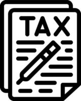 esta icono o logo impuestos icono o otro dónde todo relacionado a tipo de impuestos y otros o diseño solicitud software vector