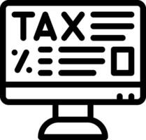 this icon or logo taxes icon or other where everything related to kind of taxes and others or design application software vector