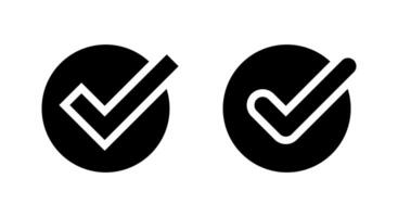 Check mark icon in generic style. Tick, checkmark sign symbol vector