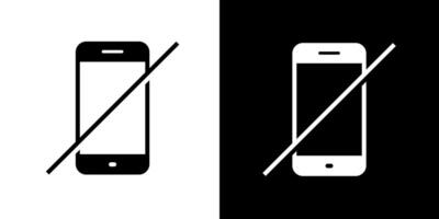 Turn off mobile phone sign icon. No cellphone concept vector