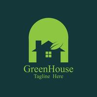 green house logo vector