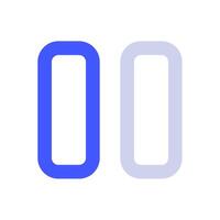 Pause icon for web, app, infographic, etc vector