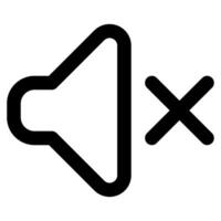 Mute icon for web, app, infographic, etc vector