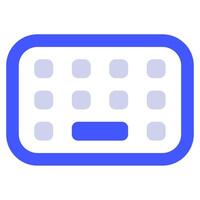 teclado icono para web, aplicación, infografía, etc vector