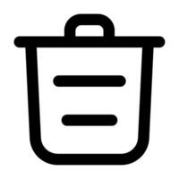 basura icono para web, aplicación, infografía, etc vector