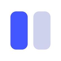 Pause icon for web, app, infographic, etc vector