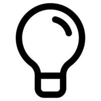 Lightbulb icon for web, app, infographic, etc vector