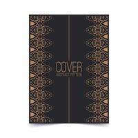 vintage abstract geometric pattern cover template vector