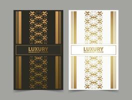 luxury ornament pattern book cover collection vector