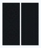 Dark abstract pattern vertical card vector