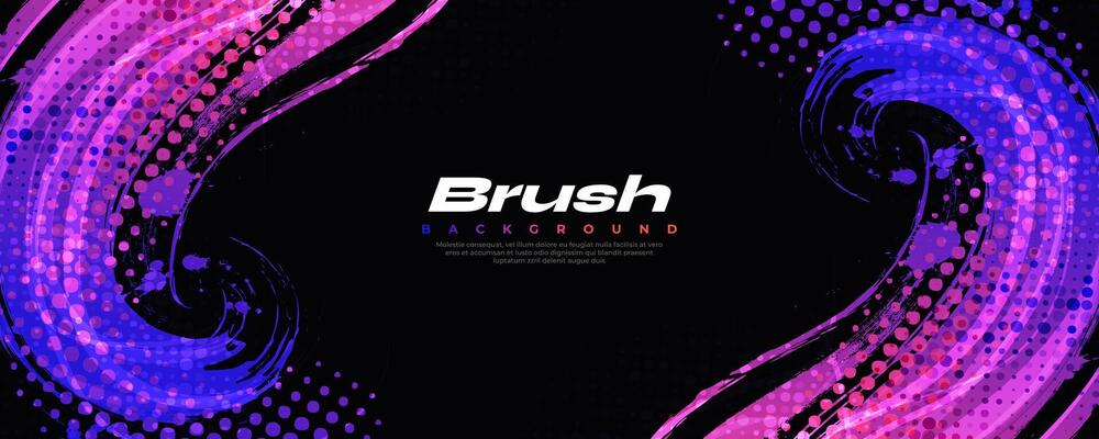 Colorful Gradient Brush Texture Background with Halftone Effect. Sport Background with Grunge Style