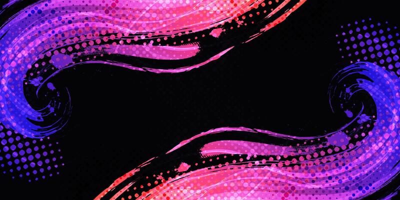 Colorful Gradient Brush Texture Background with Halftone Effect. Sport Background with Grunge Style