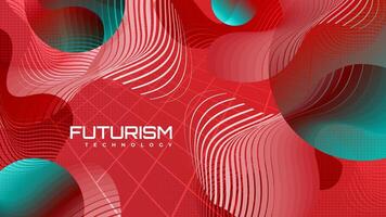 Abstract Technology Background with Geometric Shapes and Futuristic Concept. High Tech and Big Data Background Design vector