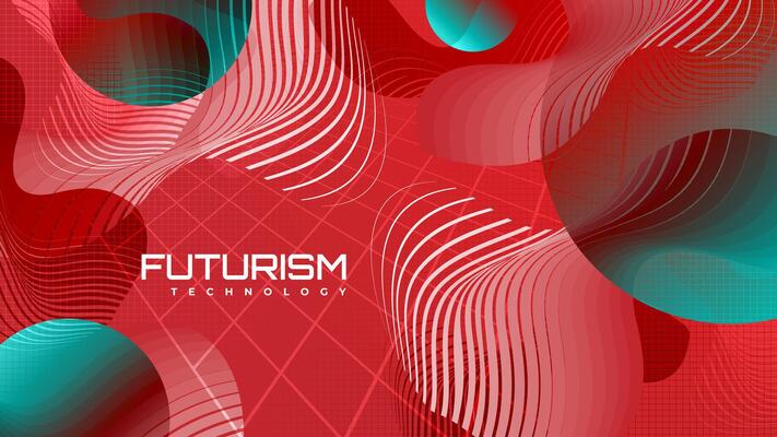 Abstract Technology Background with Geometric Shapes and Futuristic Concept. High Tech and Big Data Background Design