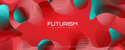 Abstract Technology Background with Geometric Shapes and Futuristic Concept. High Tech and Big Data Background Design vector