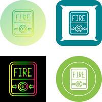 Fire Button Icon Design vector