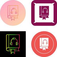 Audiobook Icon Design vector