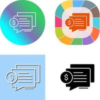 Dialog Icon Design vector