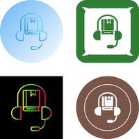 Audio Book Icon Design vector