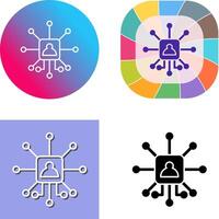 Networking Icon Design vector