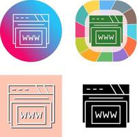 Www Icon Design vector