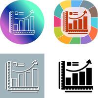 Growth Chart Icon Design vector