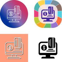 Online Payment Icon Design vector