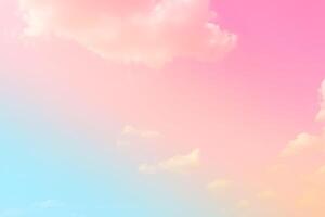 Pastel sky clouds background, pink sky background photo