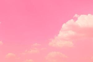 Pastel sky clouds background, pink sky background photo