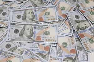 Money US dollars bills background, business and financial concepts photo