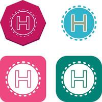 Helipad Icon Design vector