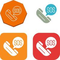 Sos Icon Design vector